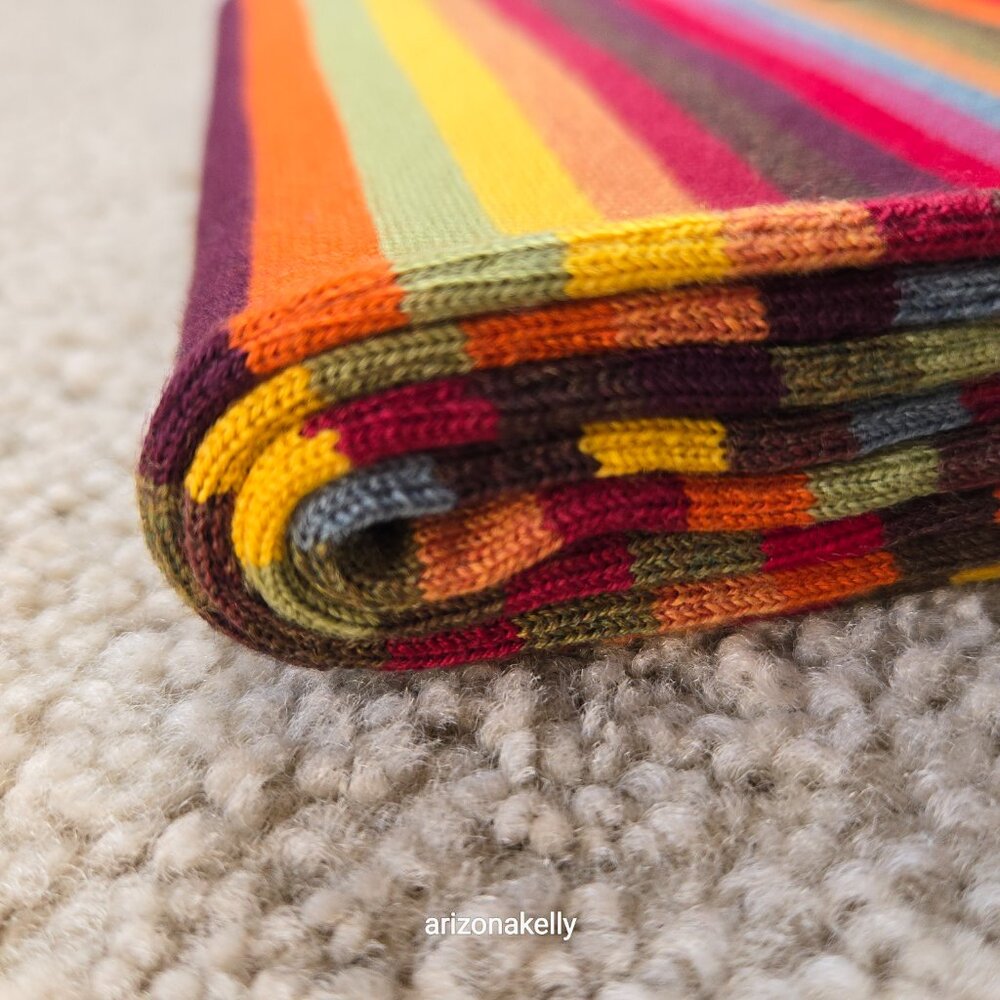 NWOT Mia Zia Merino Knit Stripe Scarf Belguim - Picture 7 of 11